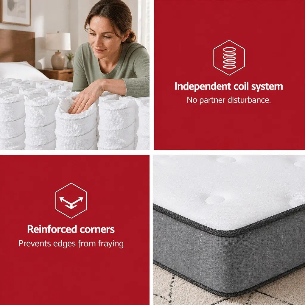 Extra Firm King Size Mattress 23cm with Coil Spring
