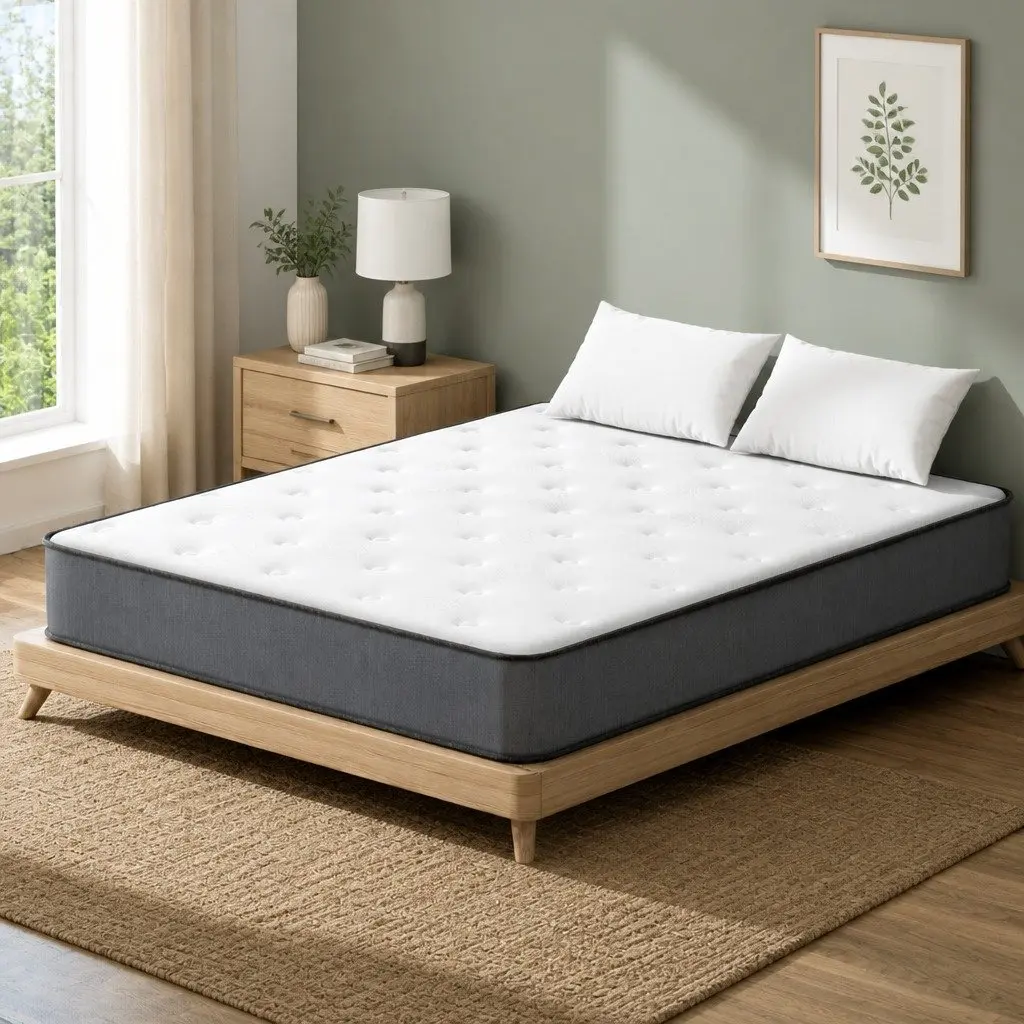 Queen Mattress 23cm Extra Firm Tight Top Hypoallergenic Dust Mite Resistant