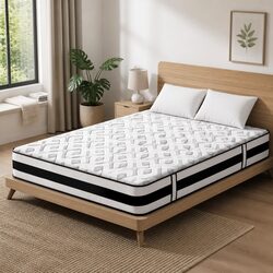 King Size Ultra Firm Pocket Spring Mattress - Grey