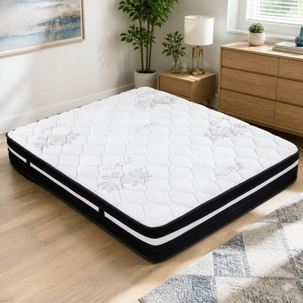 King Size Mattress Euro Top 28cm Extra Firm Pocket Spring Hypoallergenic 7 Zone Support