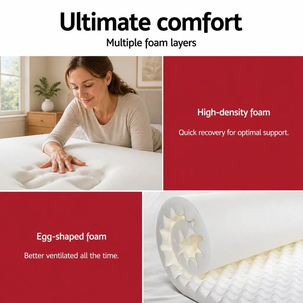King Size Mattress Euro Top 28cm Extra Firm Pocket Spring Hypoallergenic 7 Zone Support