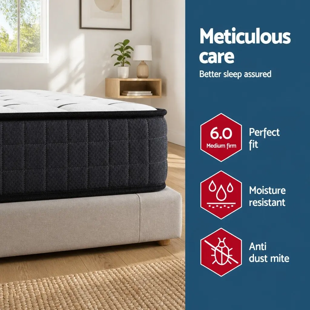 Medium Firm Double Mattress with Bonnell Spring Support