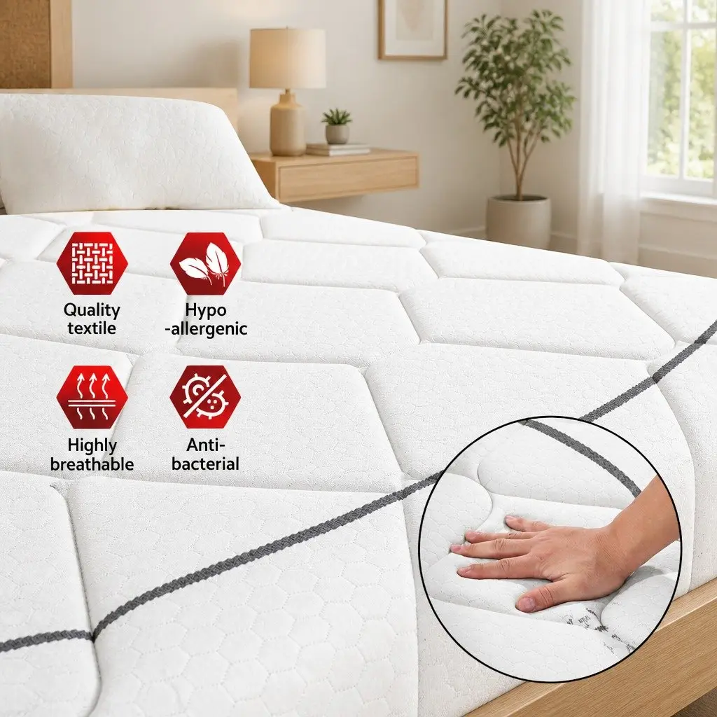 Medium Firm Double Mattress with Bonnell Spring Support