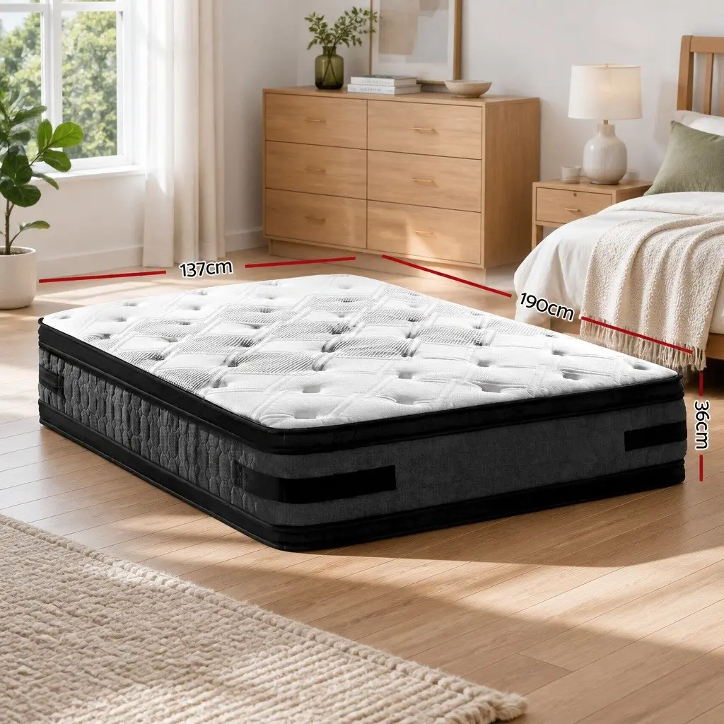 Double Mattress 36cm Flippable Cool Gel Memory Foam