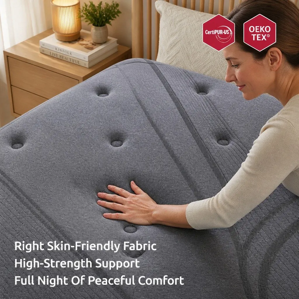 King Single Mattress 33cm 7-Zone Pocket Spring Extra Firm