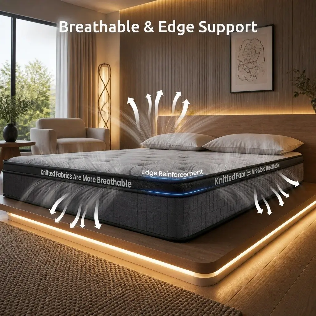 King Single Mattress 33cm 7-Zone Pocket Spring Extra Firm