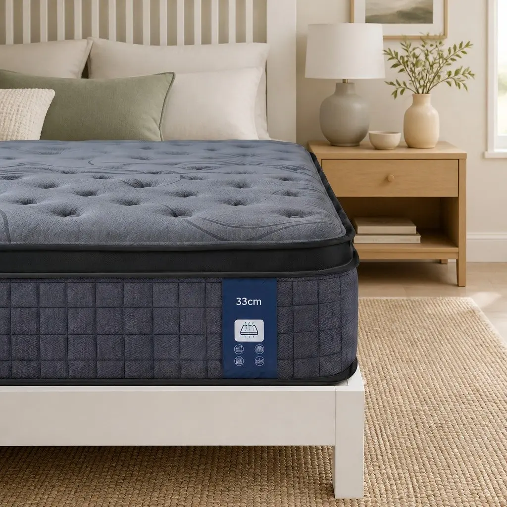 7-Zone Pocket Spring Double Mattress 33cm Extra Firm