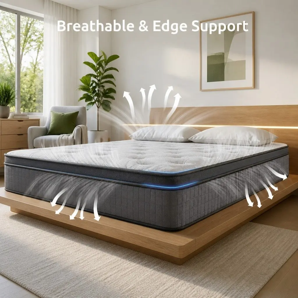 7-Zone Pocket Spring Double Mattress 33cm Extra Firm