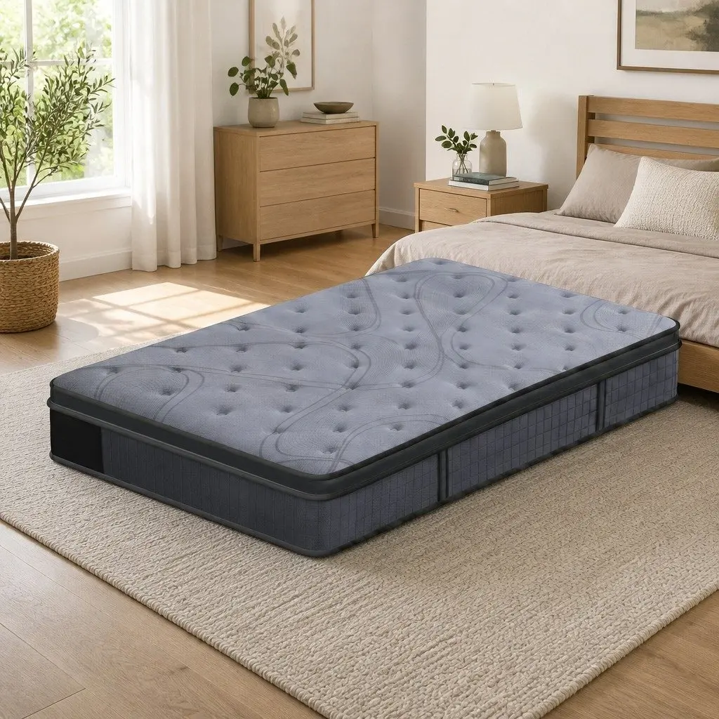 Single Mattress 33cm 7-Zone Pocket Spring 8.0 Extra Firm Dual-Row Edge Support
