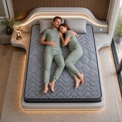 Double Mattress 25cm Hybrid Pocket Spring with Charcoal Fabric