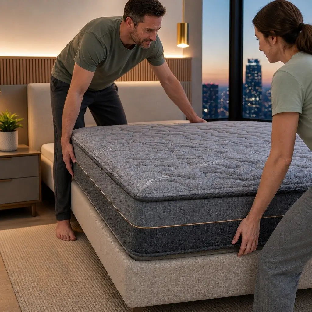 25cmKingSizeMattresswithHybridPocketSpringandEggCrateFoaminBambooCharcoalforComfortableSleep