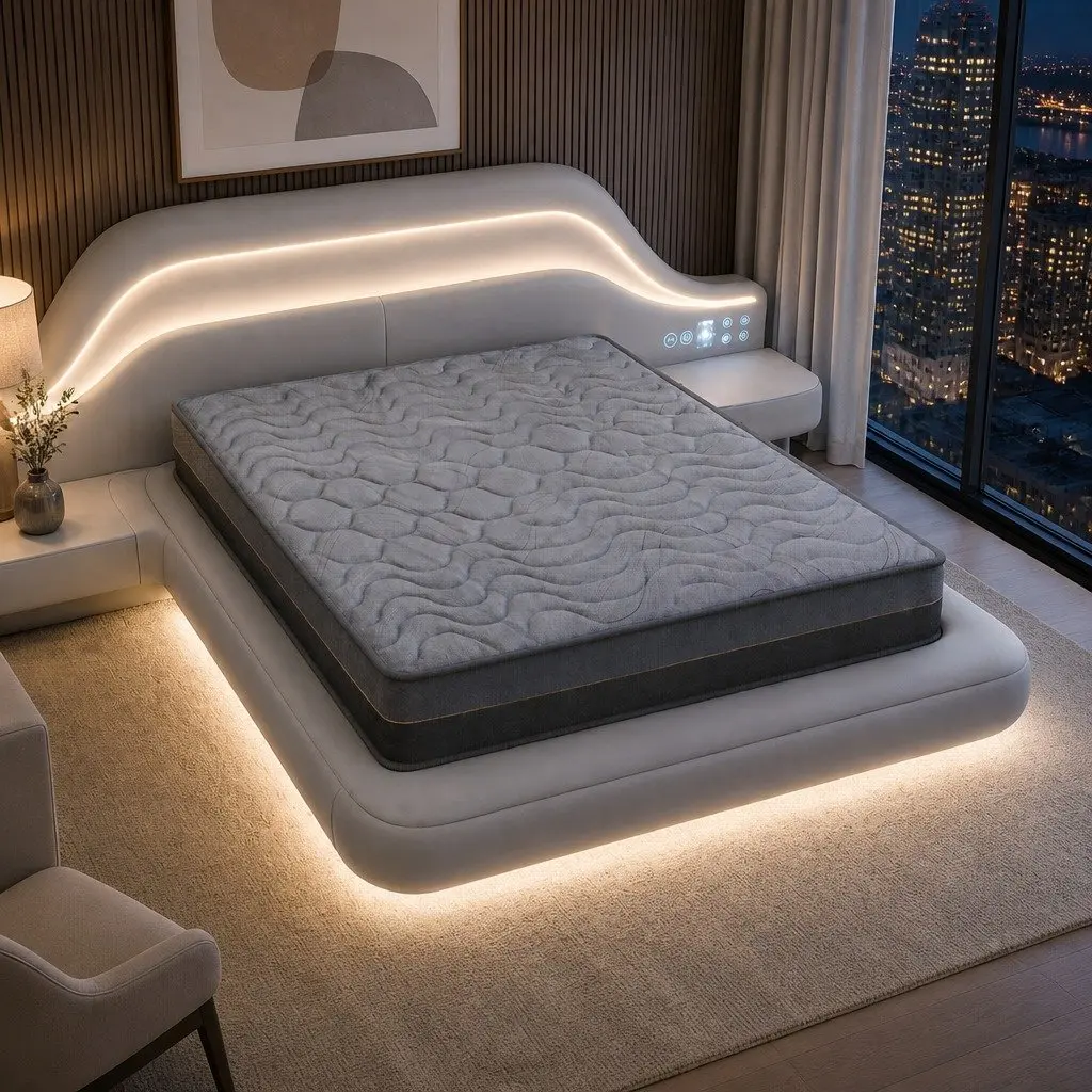 25cmKingSizeMattresswithHybridPocketSpringandEggCrateFoaminBambooCharcoalforComfortableSleep