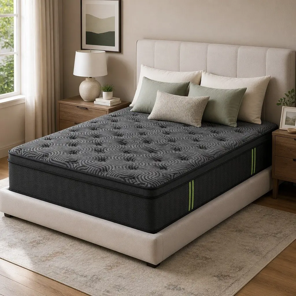 King Single Mattress 34cm Hybrid Pocket Spring Gel Memory Foam 5-Zone Pressure