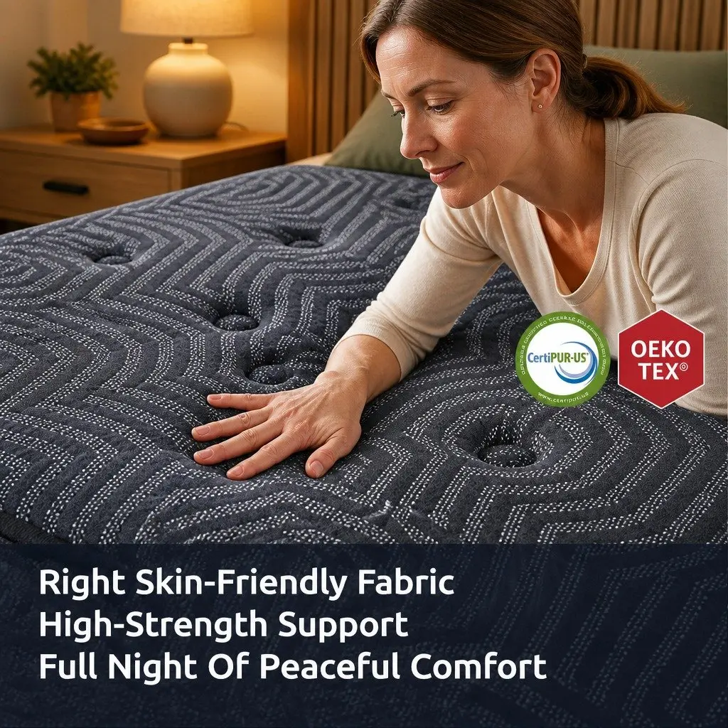 King Single Mattress 34cm Hybrid Pocket Spring Gel Memory Foam 5-Zone Pressure