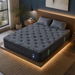 Hybrid Pocket Spring Gel Memory Foam King Mattress 34cm