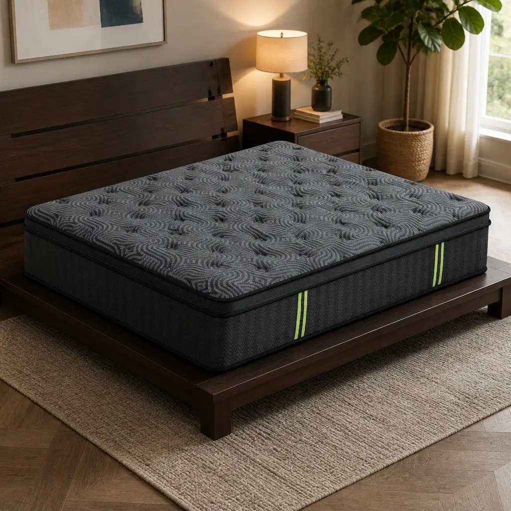 Hybrid Pocket Spring Gel Memory Foam King Mattress 34cm