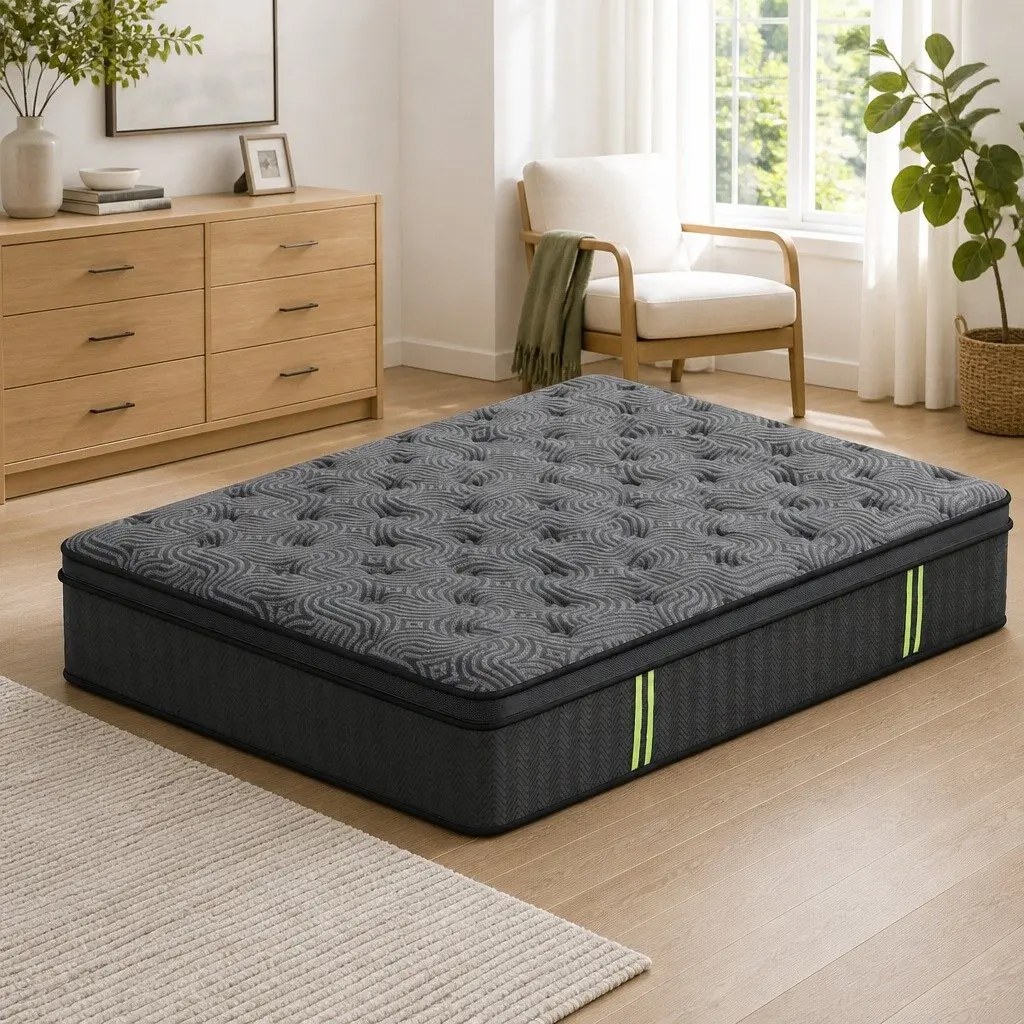 Queen Mattress 34cm Hybrid Pocket Spring Gel Foam