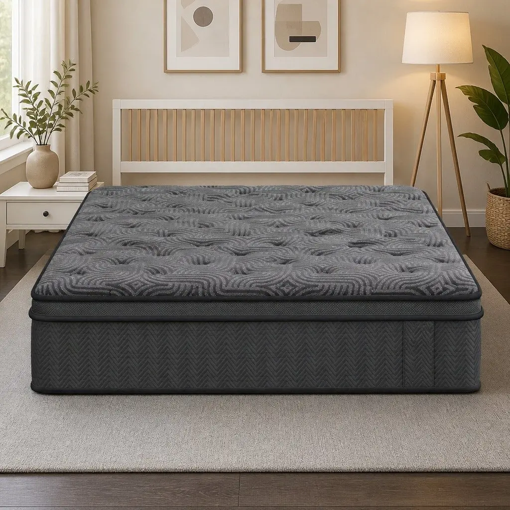 Queen Mattress 34cm Hybrid Pocket Spring Gel Foam