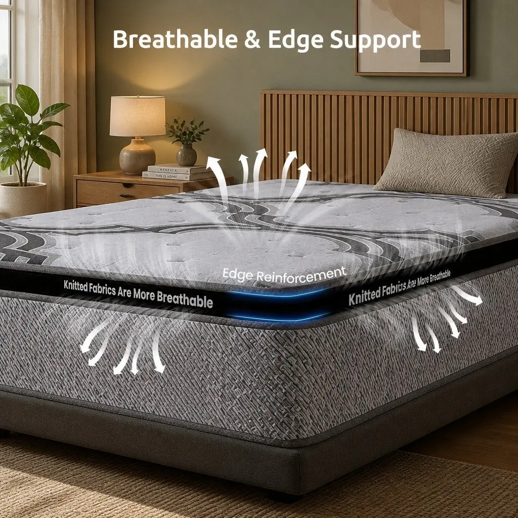 King Single Mattress 34cm 5-Zone Pocket Spring Comfort