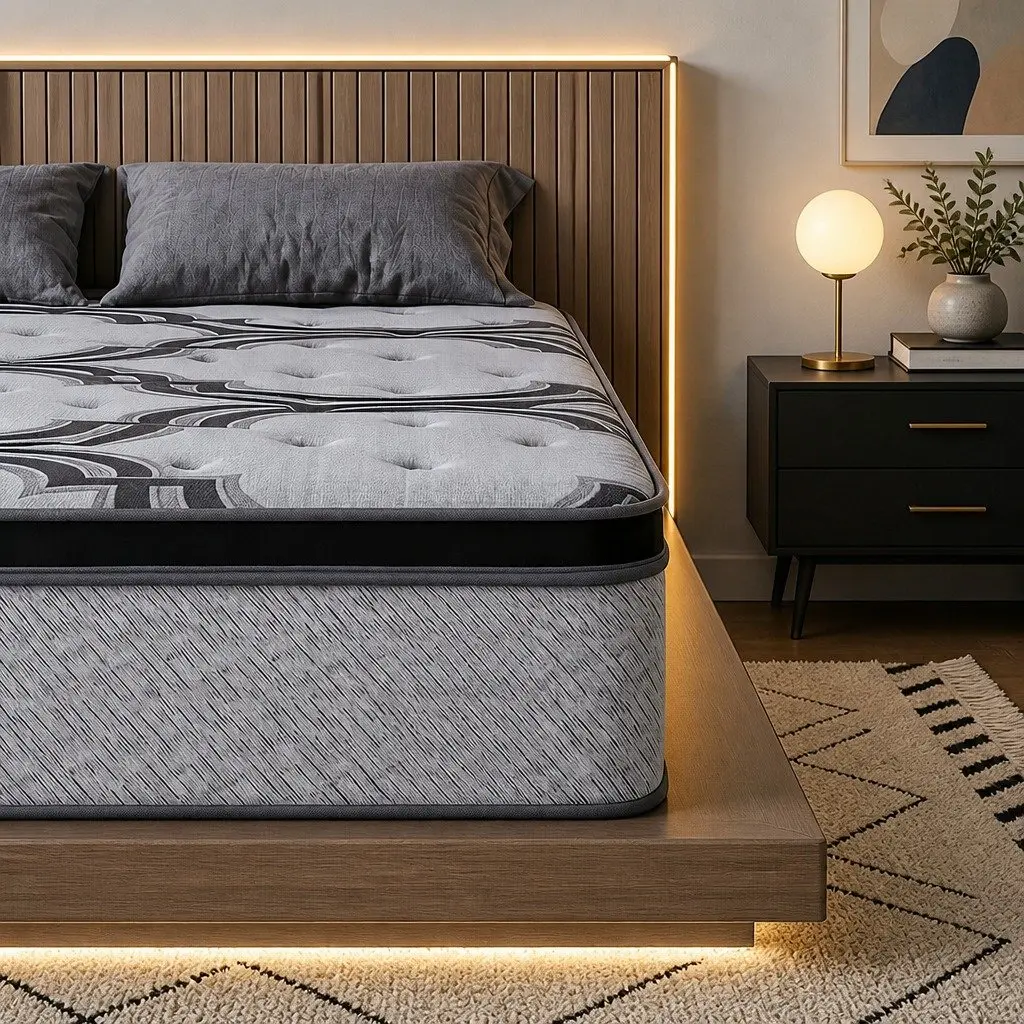 King Size Mattress 34cm Extra Firm with 5-Zone Support