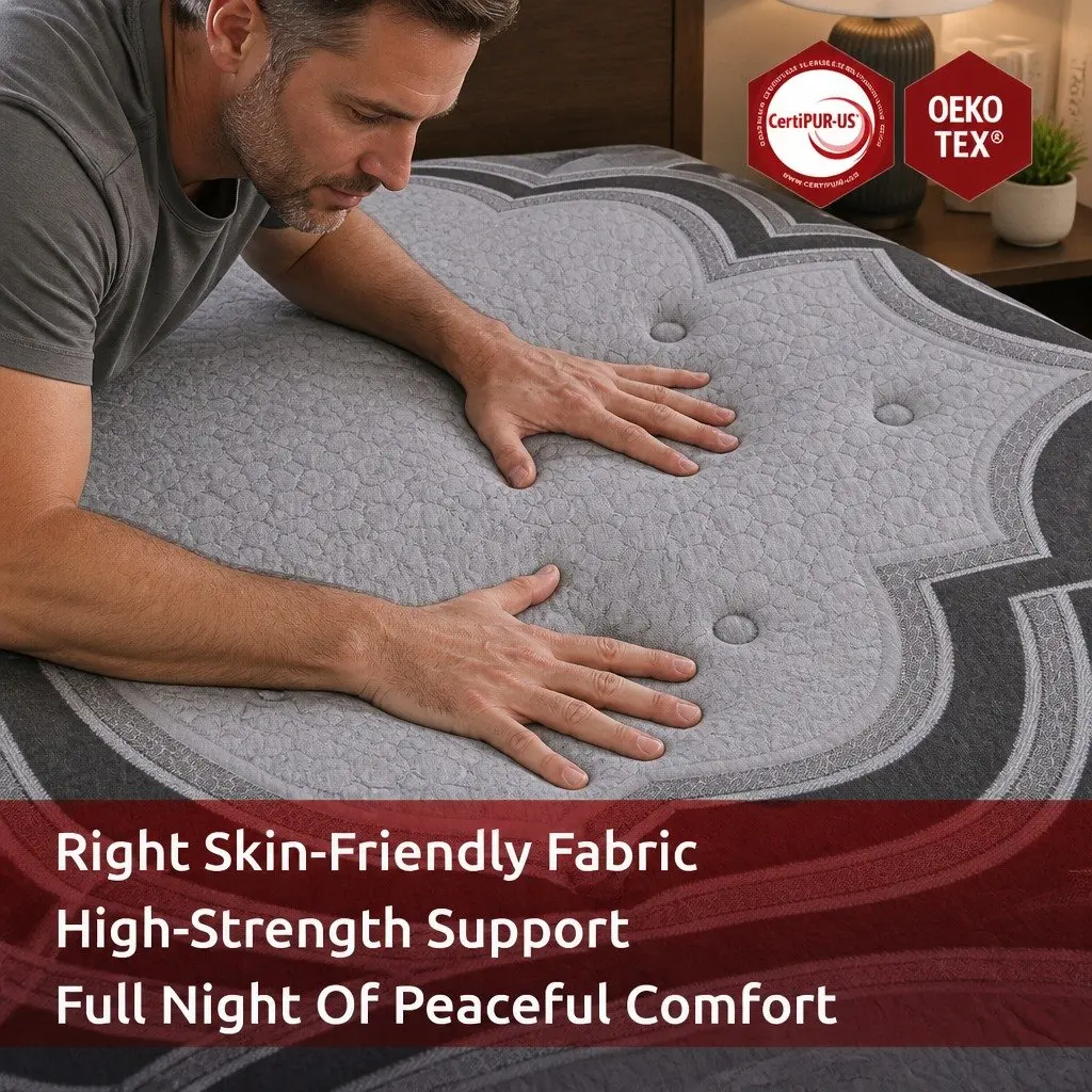 King Size Mattress 34cm Extra Firm with 5-Zone Support