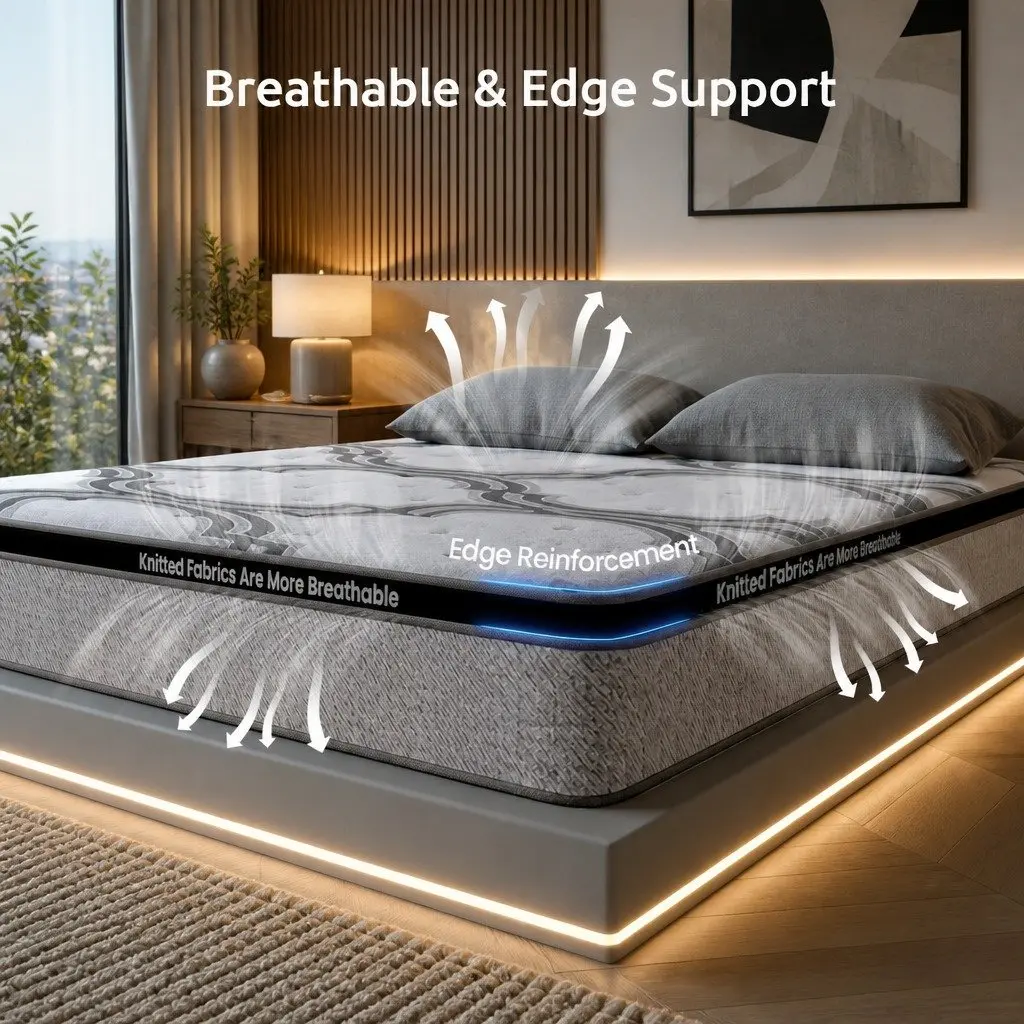 King Size Mattress 34cm Extra Firm with 5-Zone Support