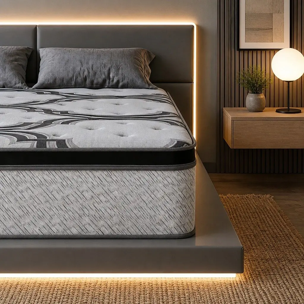 Queen Mattress 34cm Hybrid Pocket Spring with 5-Zone Support