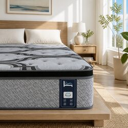 Queen Mattress 34cm Hybrid Pocket Spring with 5-Zone Support