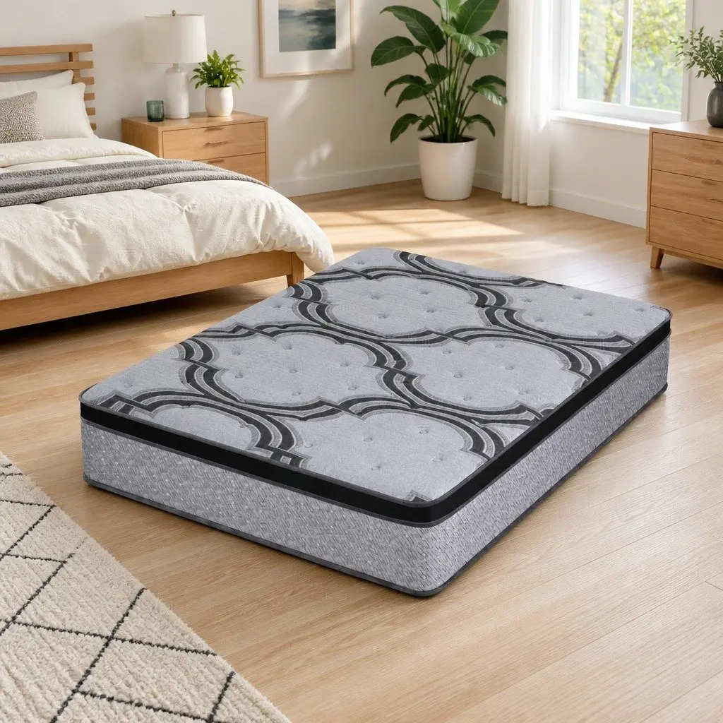 Queen Mattress 34cm Hybrid Pocket Spring with 5-Zone Support