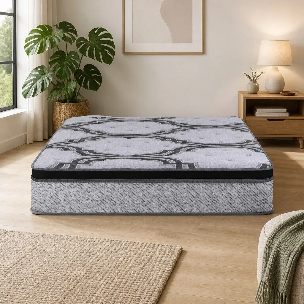 Queen Mattress 34cm Hybrid Pocket Spring with 5-Zone Support