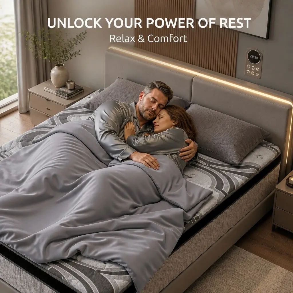 Queen Mattress 34cm Hybrid Pocket Spring with 5-Zone Support
