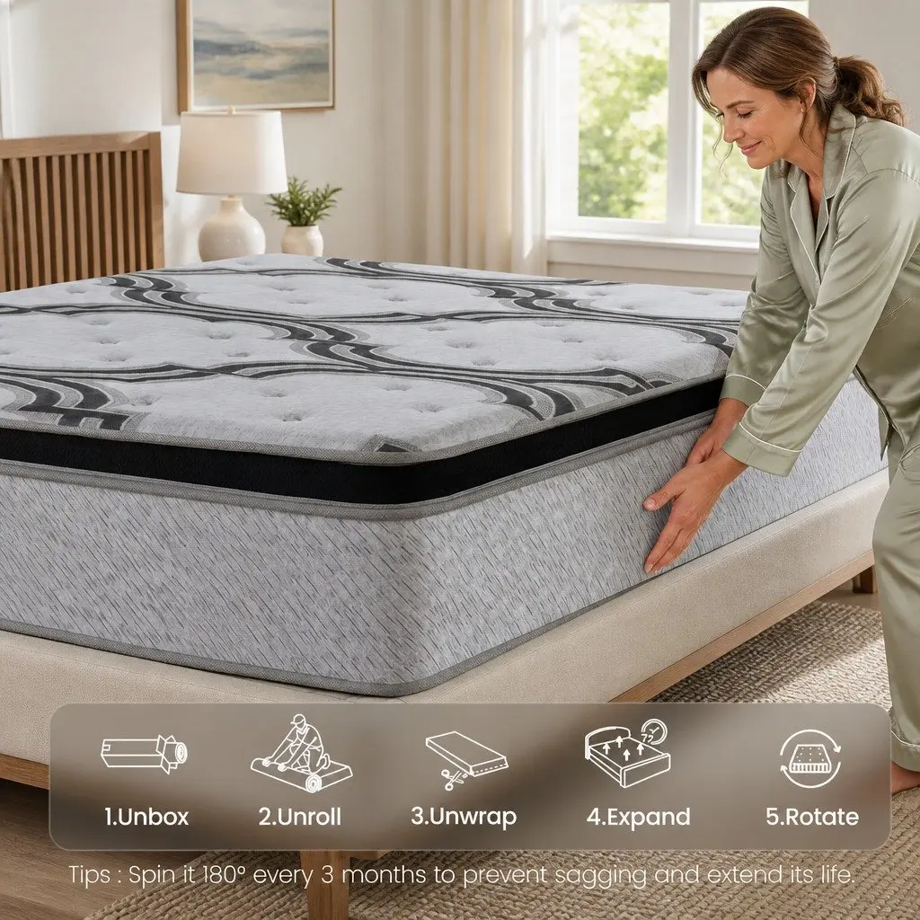 Extra Firm Support Single Mattress with 5-Zone Pocket Springs