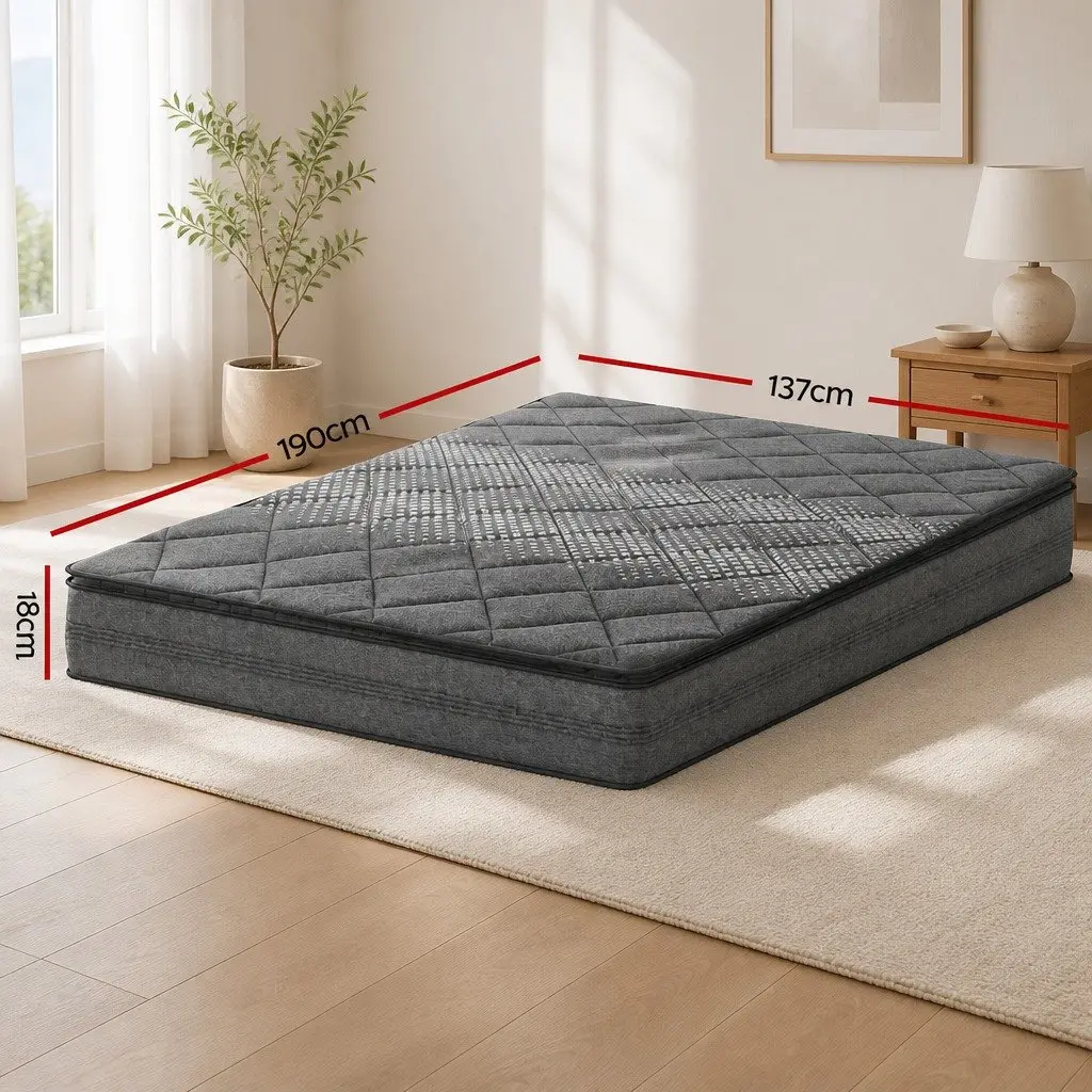 18cm Medium Firm Double Mattress with Pillow Top