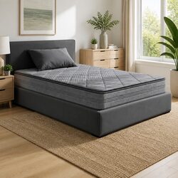 Medium Firm Single Mattress with Pillow Top and Quilt