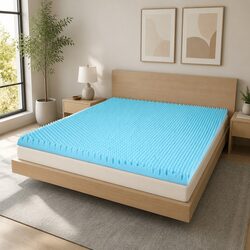 Double 8cm Memory Foam Mattress Topper with Bamboo Cover