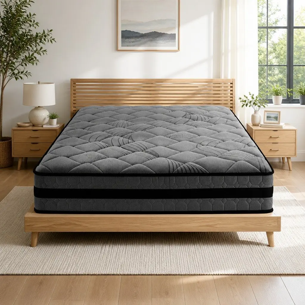 Double Mattress 22cm Pocket Spring Medium Firm Bedroom Sleep Support