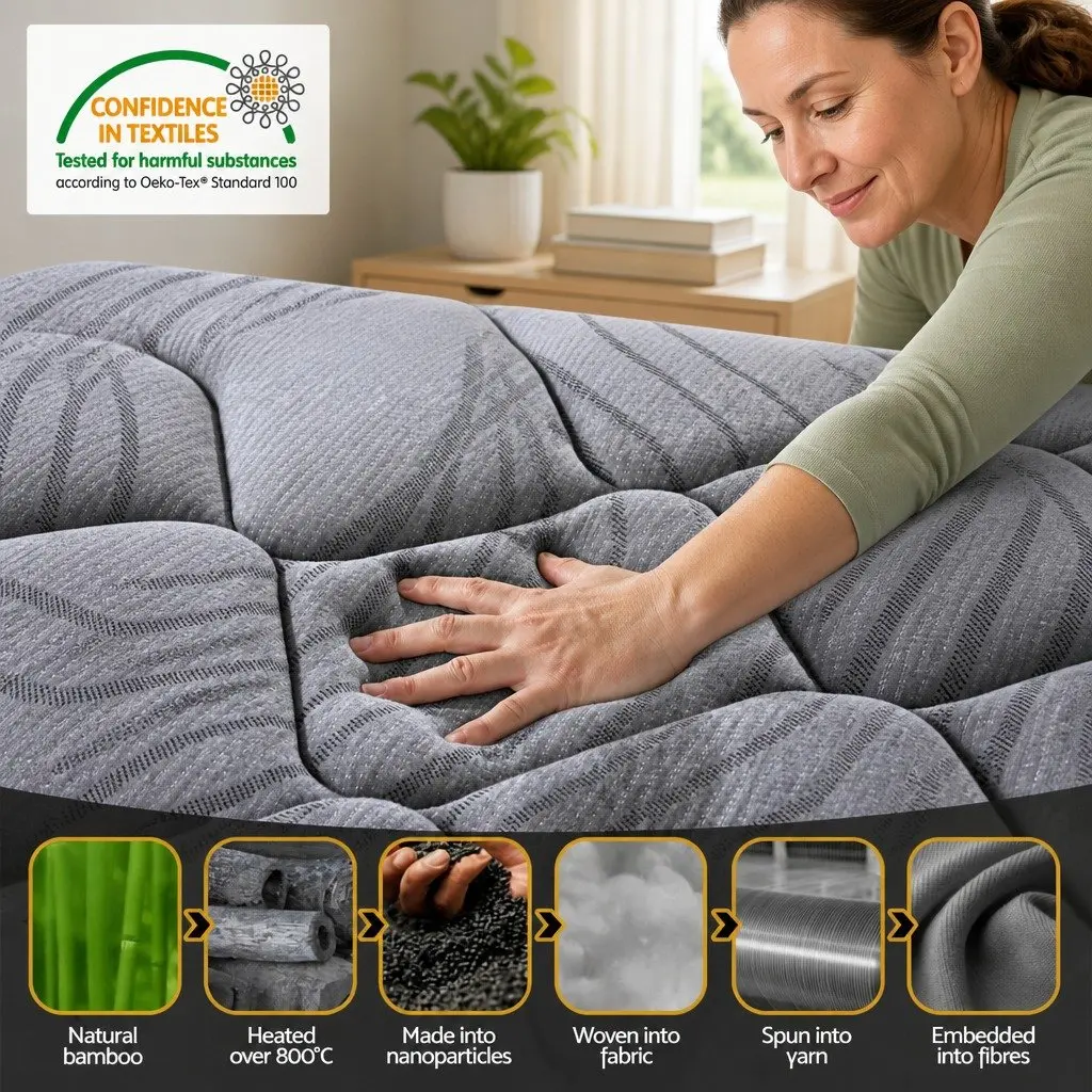 Queen Mattress 22cm Medium Firm Pocket Springs