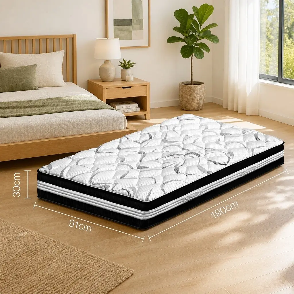 Single Pocket Spring Mattress 30cm Medium Firm Comfort