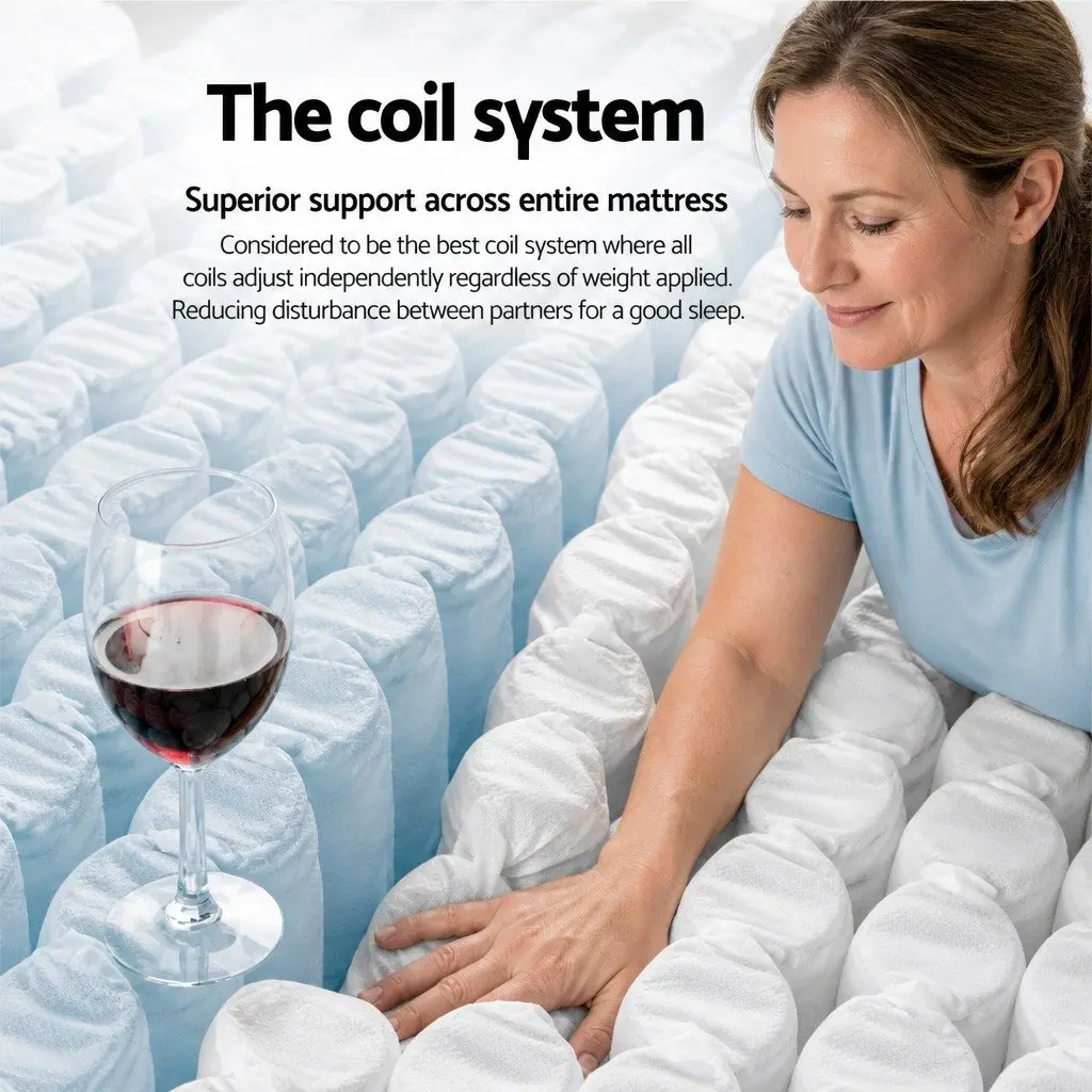 Single Pocket Spring Mattress 30cm Medium Firm Comfort