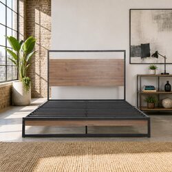 Industrial Style King Single Bed Frame in Black