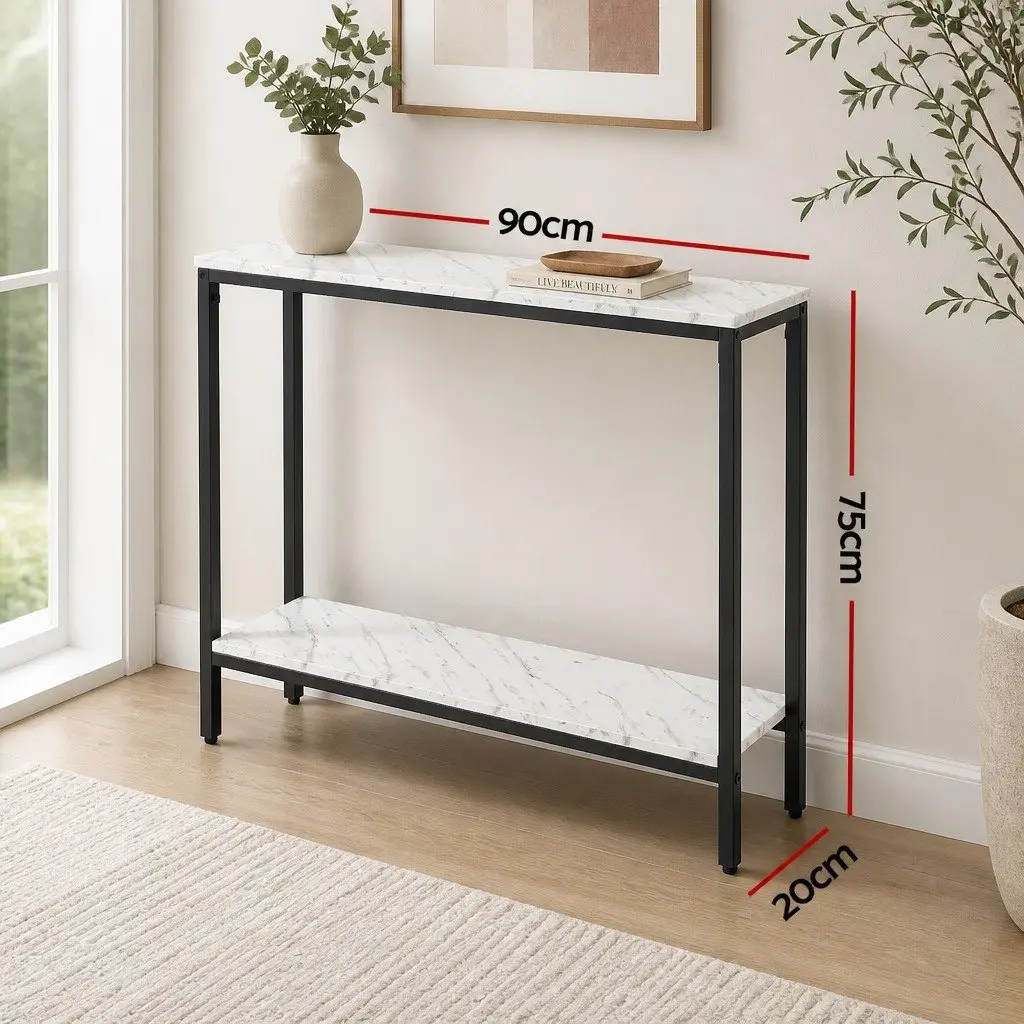 2-Tier Console Table for Entryway and Living Room