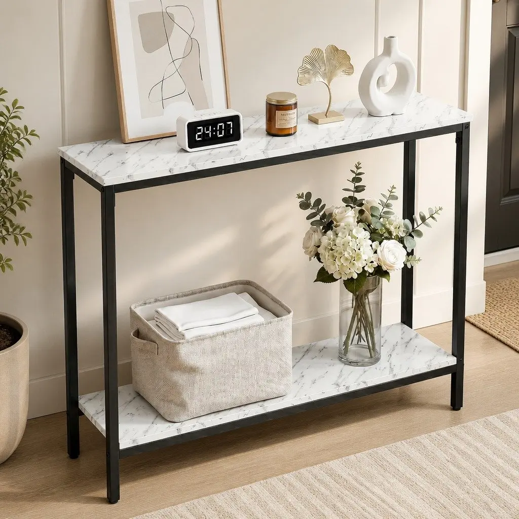 2-Tier Console Table for Entryway and Living Room