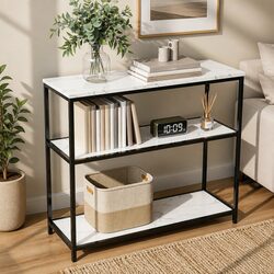 Elegant 3-Tier Console Table for Stylish Storage