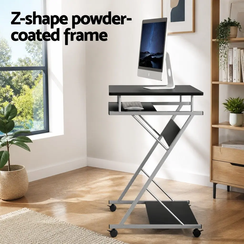 Black Computer Desk and Office Chair Set