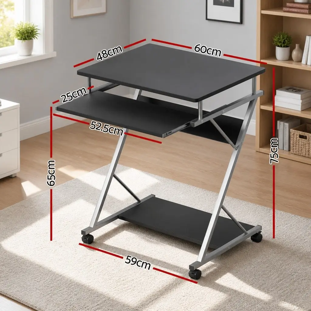 Computer Desk Black 60CM Steel