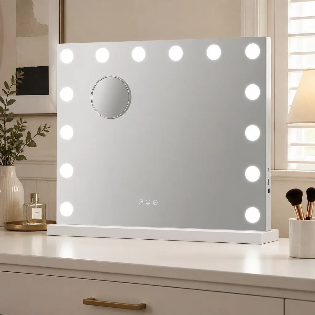 LED Vanity Makeup Mirror with 10x Magnifier