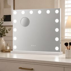 LED Vanity Makeup Mirror with 10x Magnifier