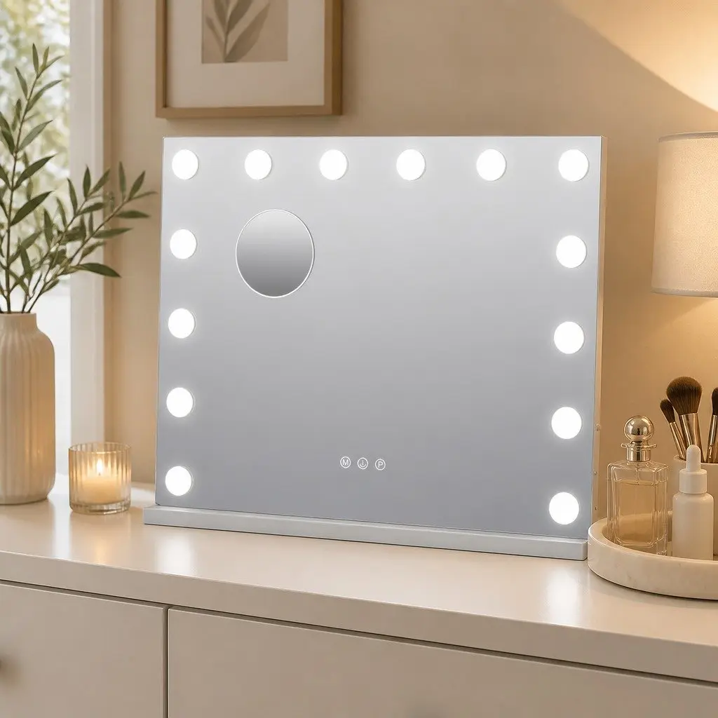 LED Vanity Makeup Mirror with 10x Magnifier