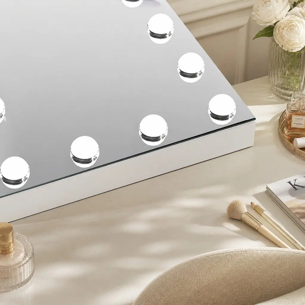 LED Vanity Makeup Mirror with 10x Magnifier