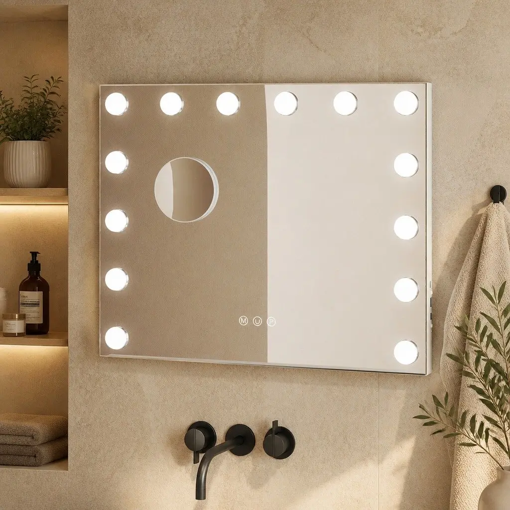 LED Vanity Makeup Mirror with 10x Magnifier